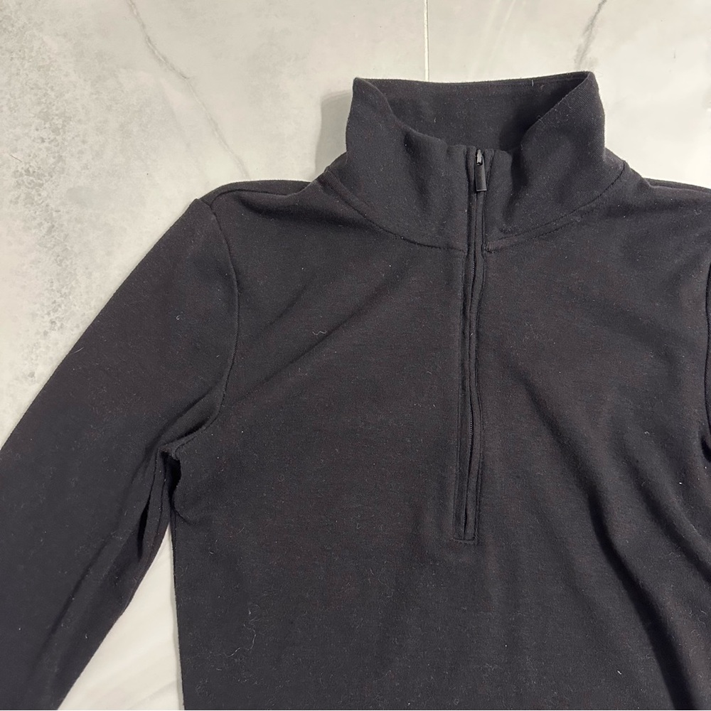 Sunday Best Black Half-Zip Longsleeve - Picture 4 of 11